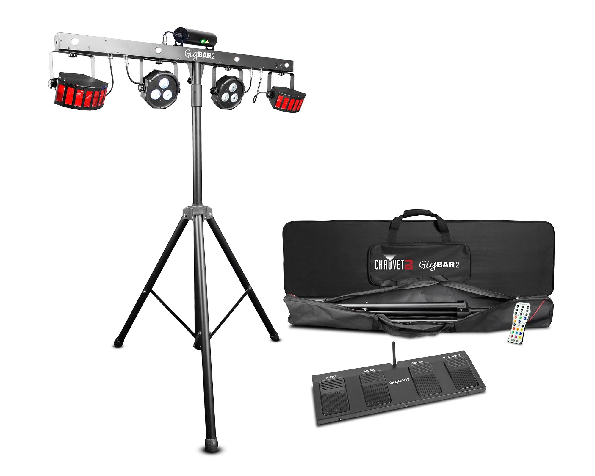 CHAGB2 - CHAUVET DJ GigBAR2 IRC Multi Effects Lighting Bar with D Fi Remote Image 1