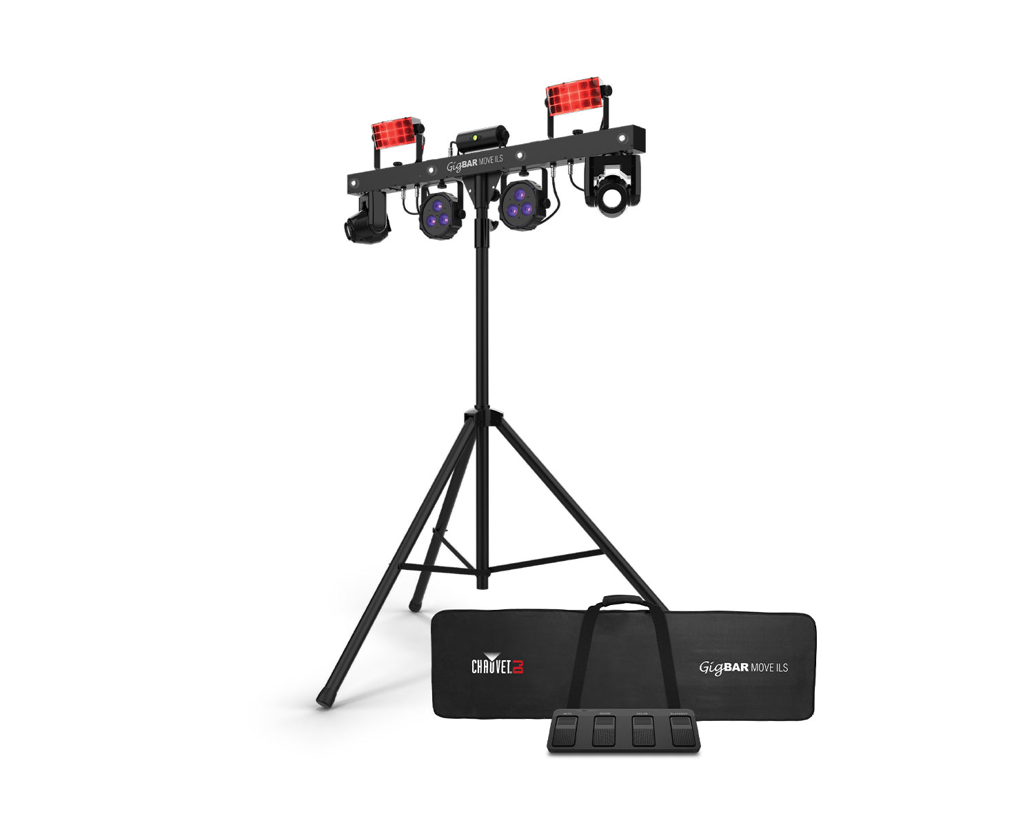 CHAGBMILS - CHAUVET DJ GigBAR Move ILS 5in1 Lighting Bar Mover or Derby or Wash or Laser or Strobe Image 1