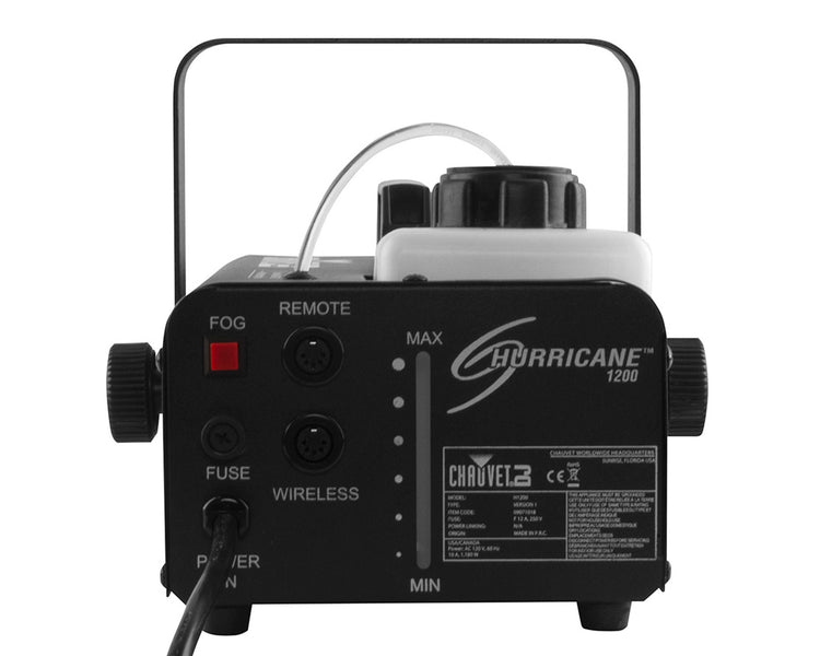 CHAH1200 - CHAUVET DJ Hurricane 1200 Smoke Machine 18000cft or min with Remote Image 3