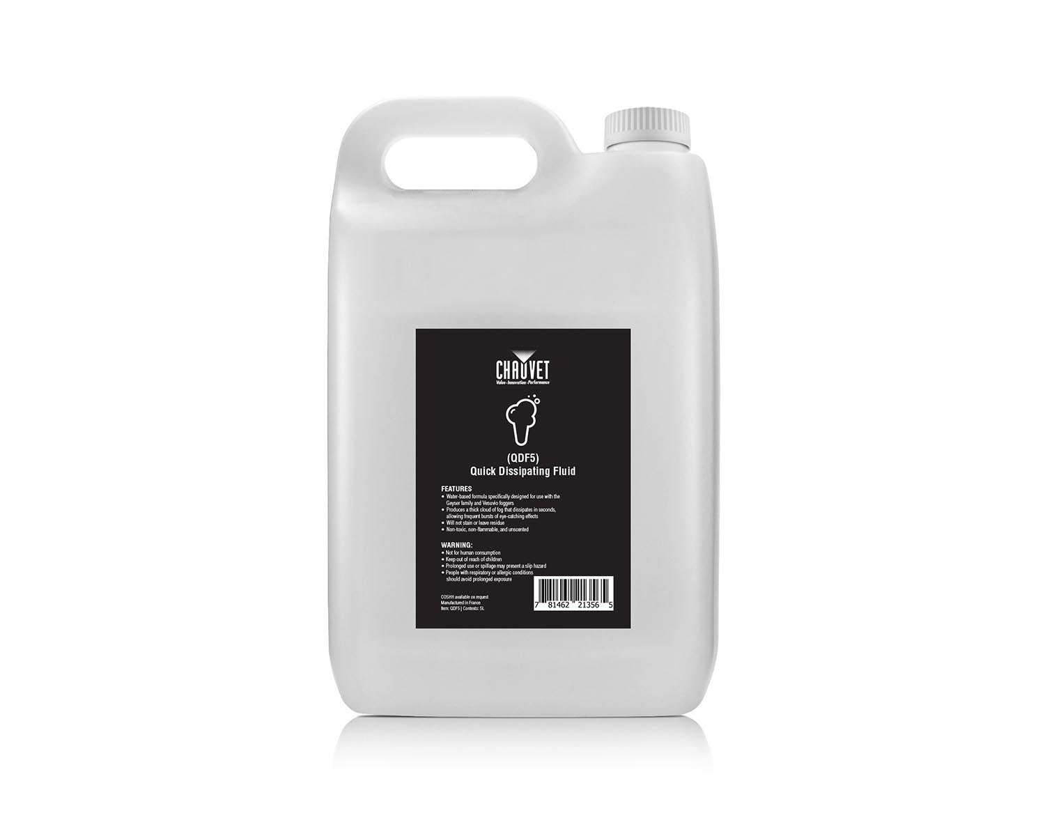 CHAQDF5X4 - CHAUVET DJ QDF5 BOX OF 4 x 5L Quick Dissipating Fluid for Geyser or Vesuvio Image 2