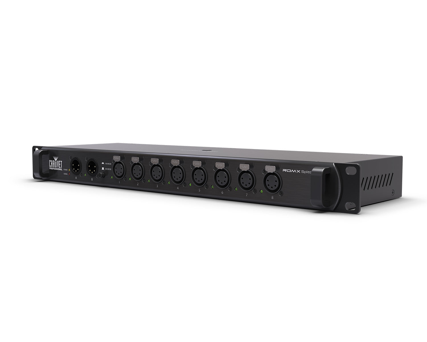 CHARDMX8 - CHAUVET Professional RDMX Splitter 8 RDM and 5 Pin DMX Opto Splitter 2in or 8out 1U Image 2