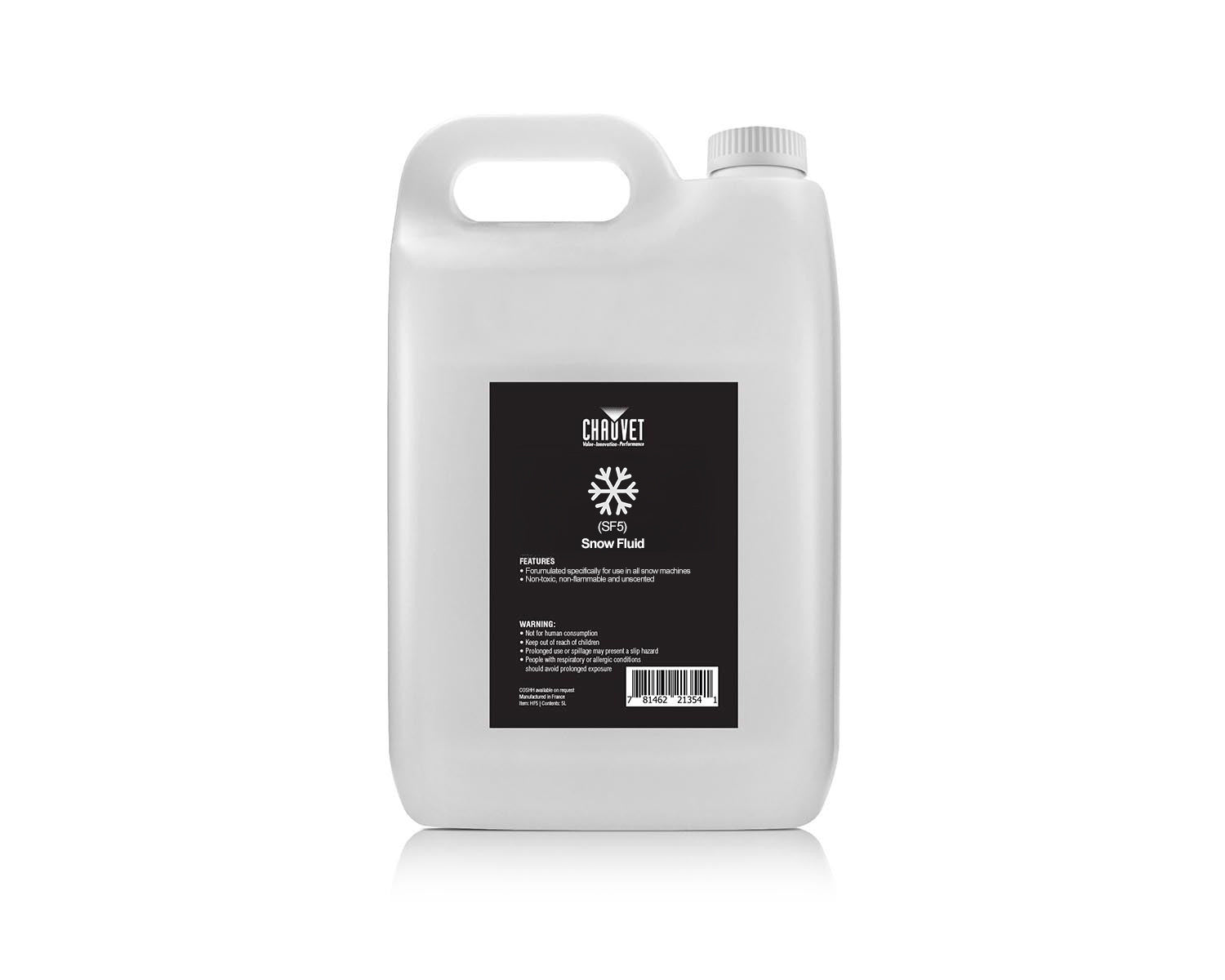 CHASFL5S - CHAUVET DJ SFL5 SINGLE 5 Litre Water Based Snow Fluid Image 1