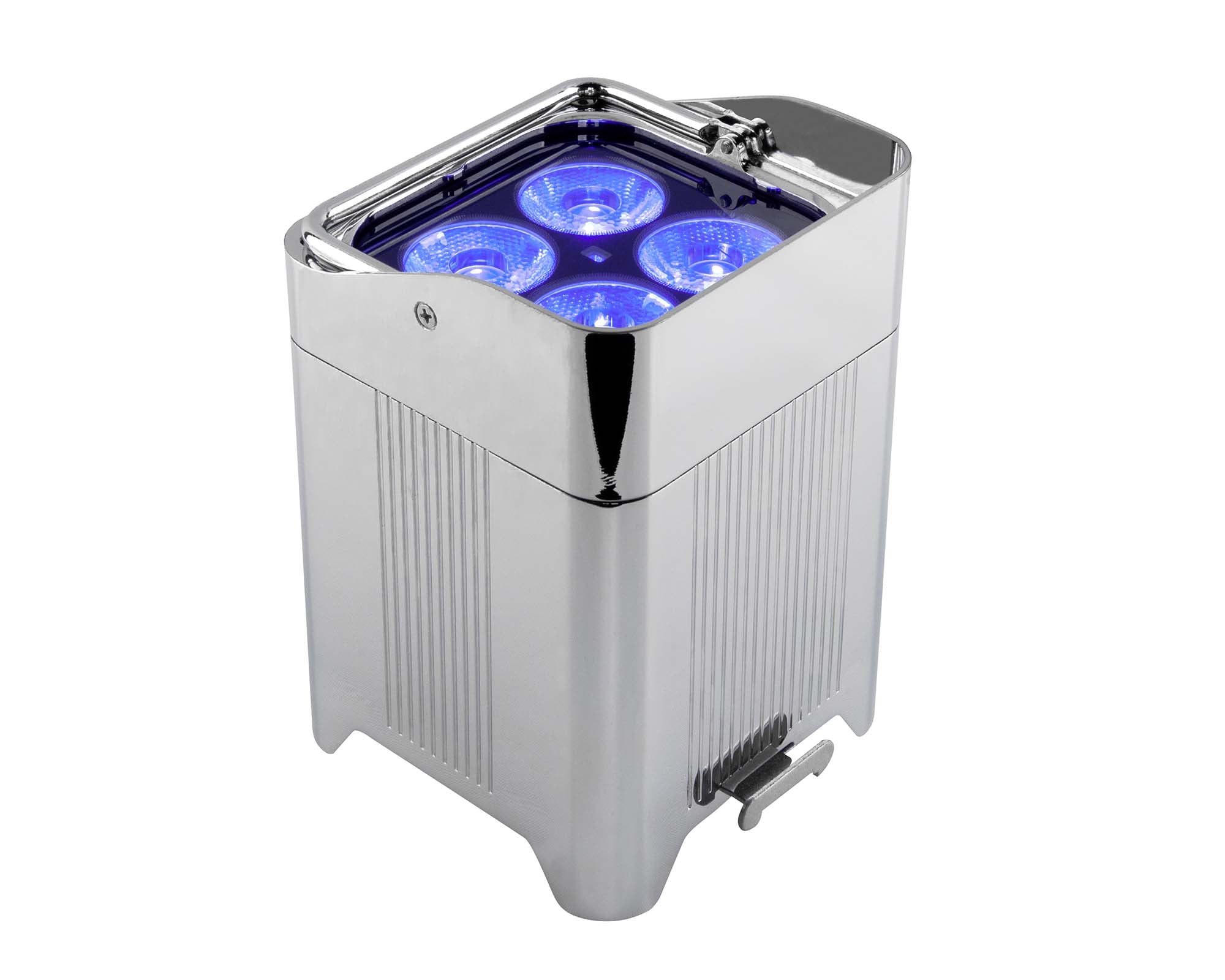 CHAWELLFIT - CHAUVET Professional WELL Fit DMX LED Uplighter 6x in Charging Flightcase Chrome IP65 Image 2