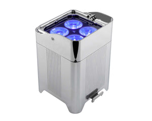 CHAWELLFIT - CHAUVET Professional WELL Fit DMX LED Uplighter 6x in Charging Flightcase Chrome IP65 Image 2