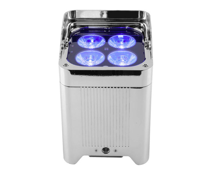 CHAWELLFIT - CHAUVET Professional WELL Fit DMX LED Uplighter 6x in Charging Flightcase Chrome IP65 Image 4