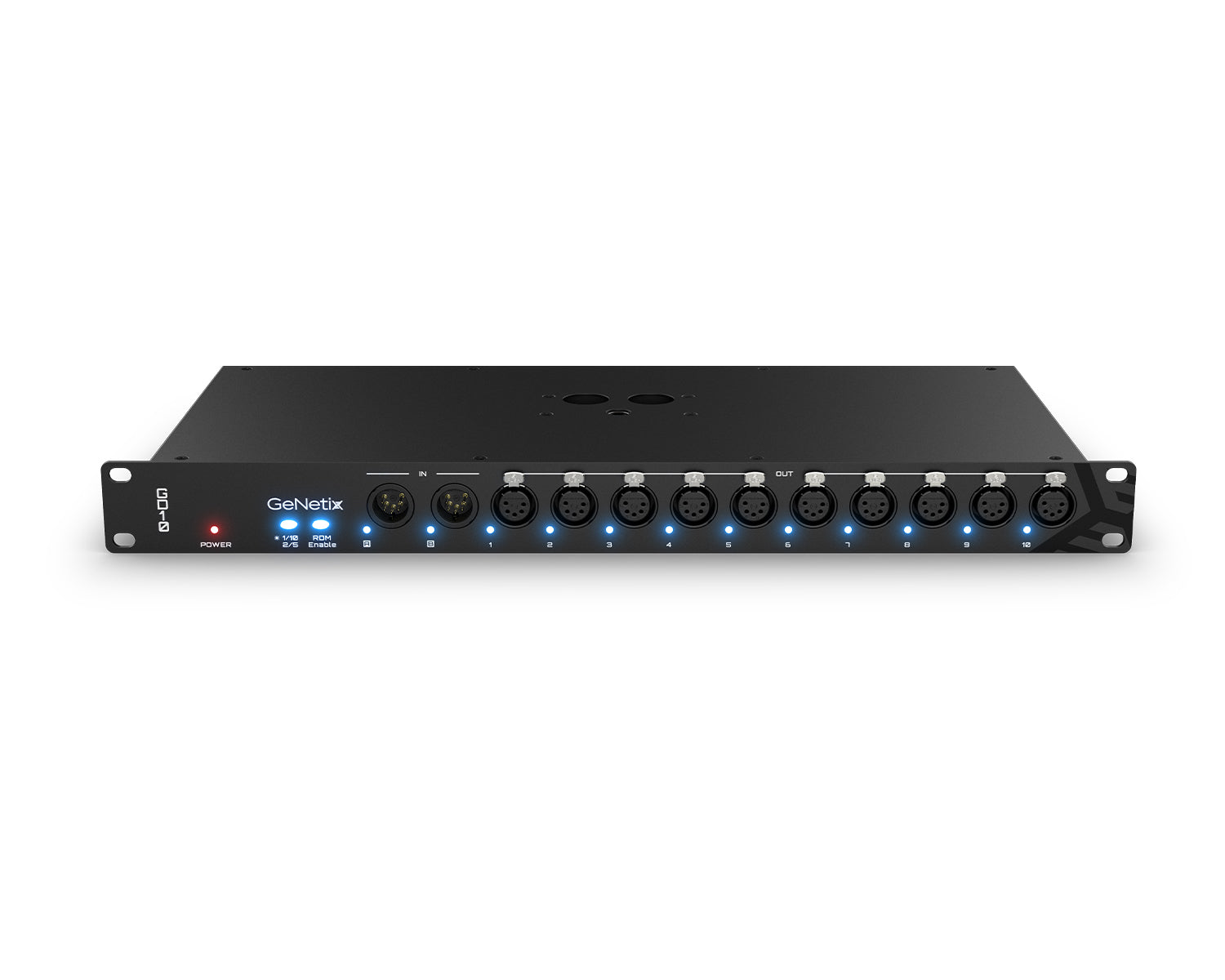 CHSGD10 - ChamSys GeNetix GD10 10 Port RDM DMX Splitter 2 DMX In or 10 DMX Out 1U Image 2
