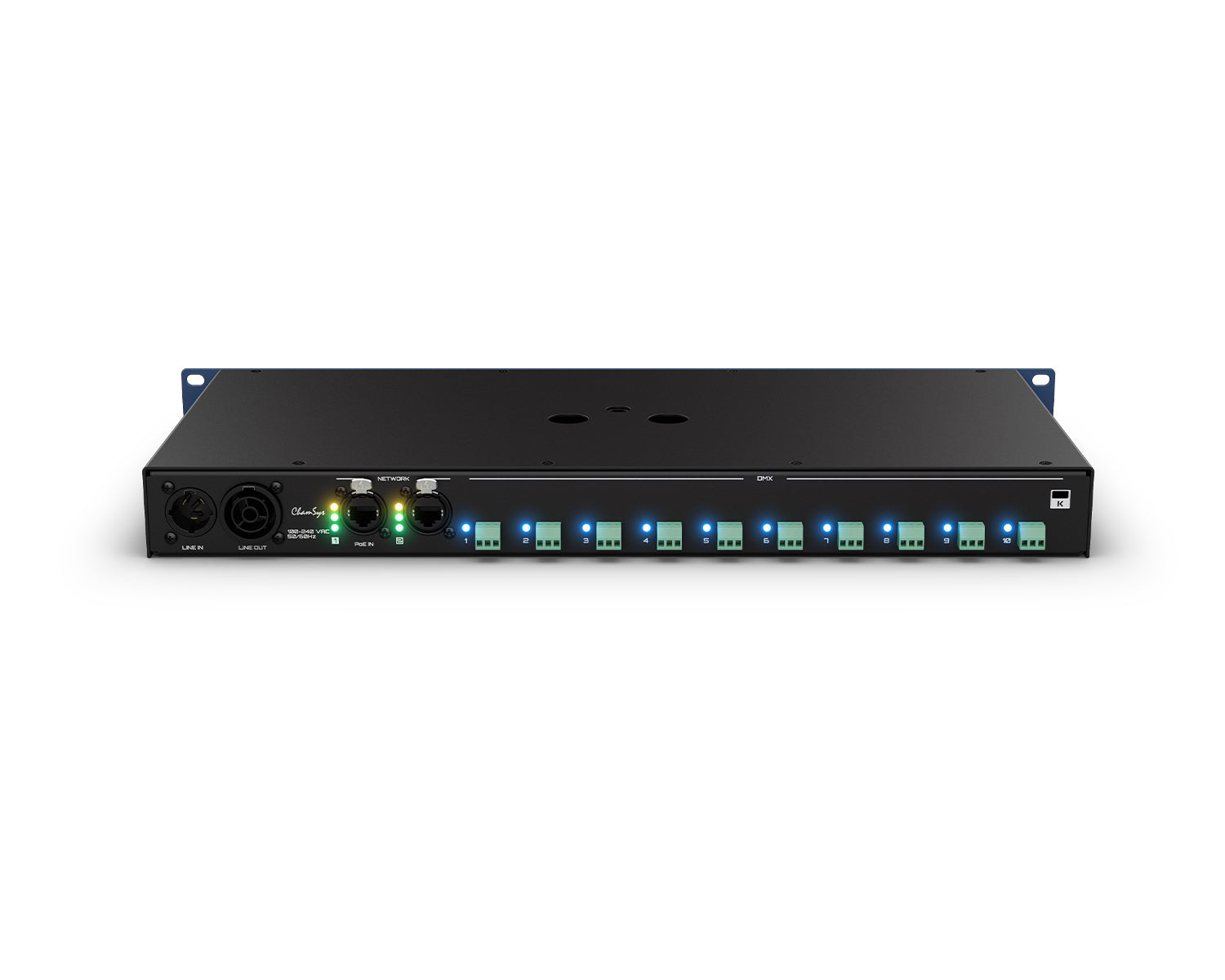 CHSGN10P - ChamSys GeNetix GN10P 10 Port RDM Phoenix Terminal DMX In or Out 1U Image 4