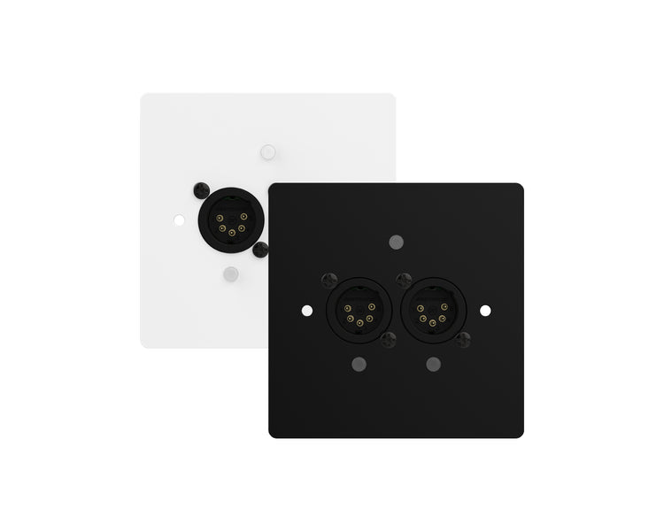 CHSGW21UK - ChamSys GeNetix GW2I PoE Wall Mount Node 2x DMX In Ports UK Backbox Image 1