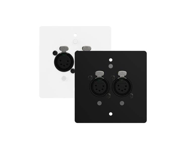 CHSGW2OEU - ChamSys GeNetix GW2O PoE Wall Mount Node 2x DMX Out Ports EU Backbox Image 1