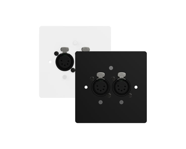 CHSGW2OUK - ChamSys GeNetix GW2O PoE Wall Mount Node 2x DMX Out Ports UK Backbox Image 1