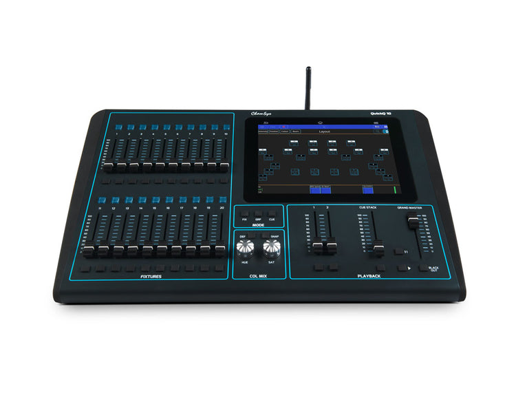CHSQQ10 - ChamSys QuickQ10  1 Universe Touchscreen Lighting Control Console Image 2