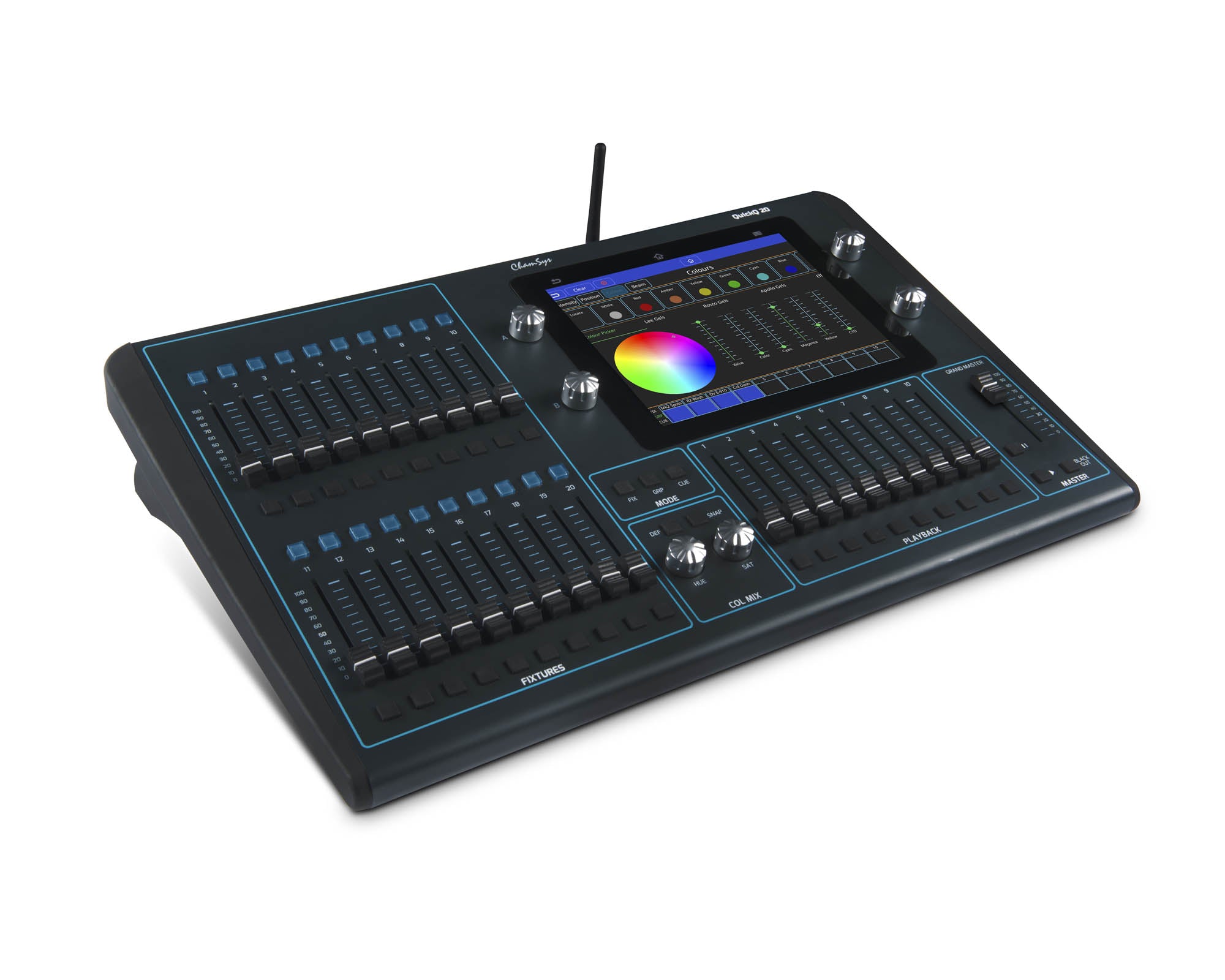 CHSQQ20 - ChamSys QuickQ20  2 Universe Touchscreen Lighting Control Console Image 1