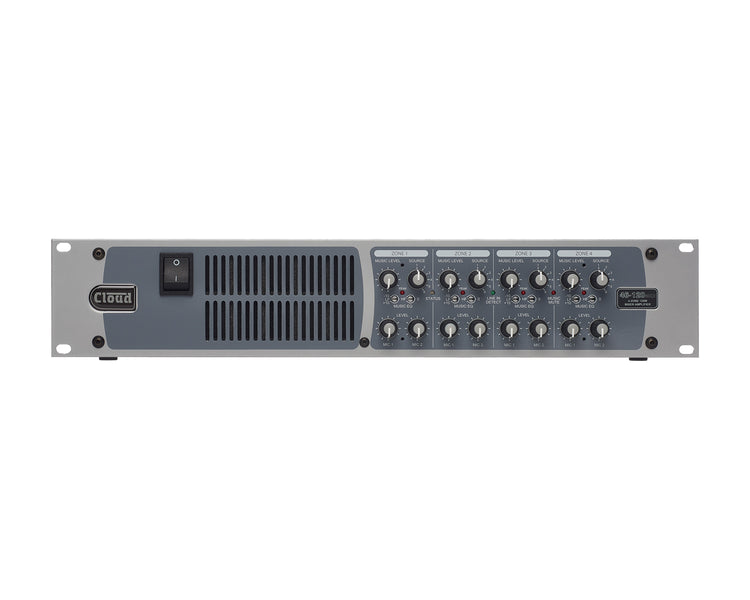 CLO46120MK2 - Cloud 46 120 MK2 4 Zone Mixer Amp 6 Line or 2 Mic I or P 4x120W 4ohm or 100V 2U Image 1