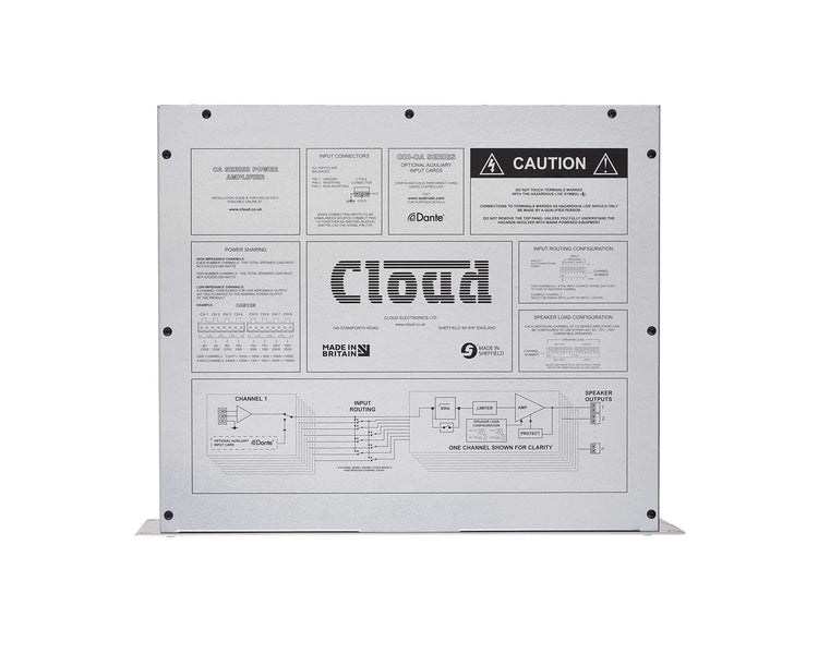 CLOCA2500 - Cloud CA2500 Power Amplifier 4ohm or 8ohm 100V 2x500W 2U Image 2
