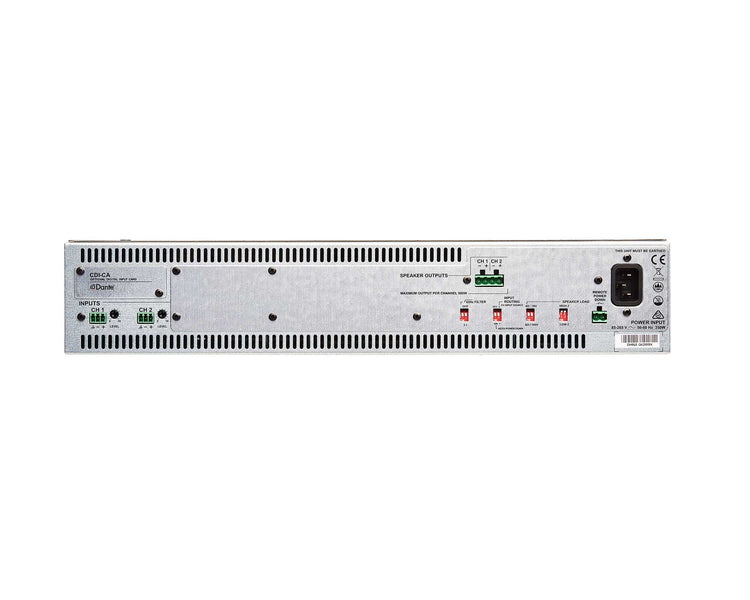 CLOCA2500 - Cloud CA2500 Power Amplifier 4ohm or 8ohm 100V 2x500W 2U Image 3
