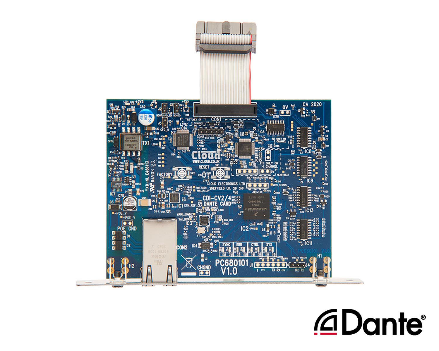 CLOCDICA4 - Cloud CDI CA4 Optional Dante Card for CA4250 Amplifiers Image 3