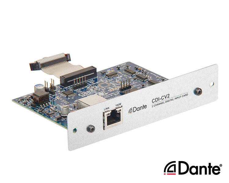 CLOCDICV2 - Cloud CDI CV2 2Ch Dante Card for CV2500 or CV4250 or CV8125 Amplifiers Image 1