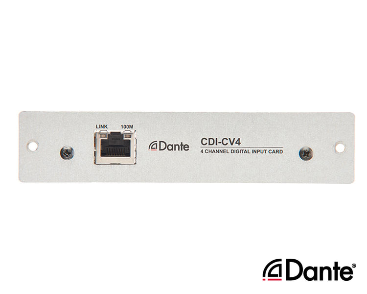 CLOCDICV4 - Cloud CDI CV4 4Ch Dante Card for CV2500 or CV4250 or CV8125 Amplifiers Image 2