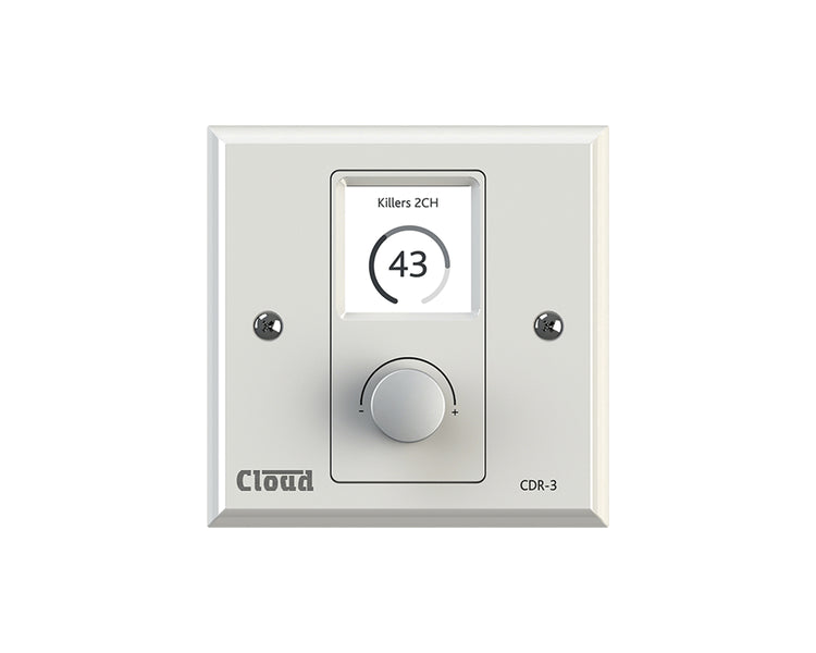 CLOCDR3W - Cloud CDR 3W Ethernet Digital Wall Plate Controller for CXA White Image 1
