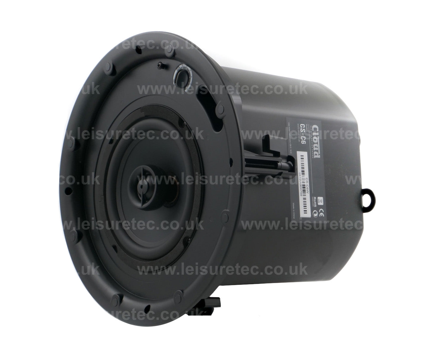 CLOCSC6B - Cloud CS C6B Black 6inch 2 Way Metal Enclosed Ceiling Speaker 100V or 16ohm Image 4