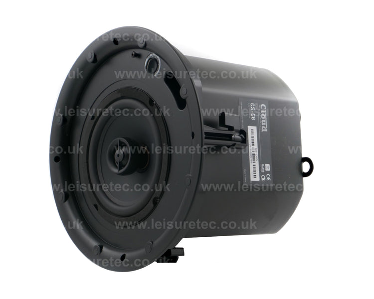 CLOCSC6B - Cloud CS C6B Black 6inch 2 Way Metal Enclosed Ceiling Speaker 100V or 16ohm Image 4