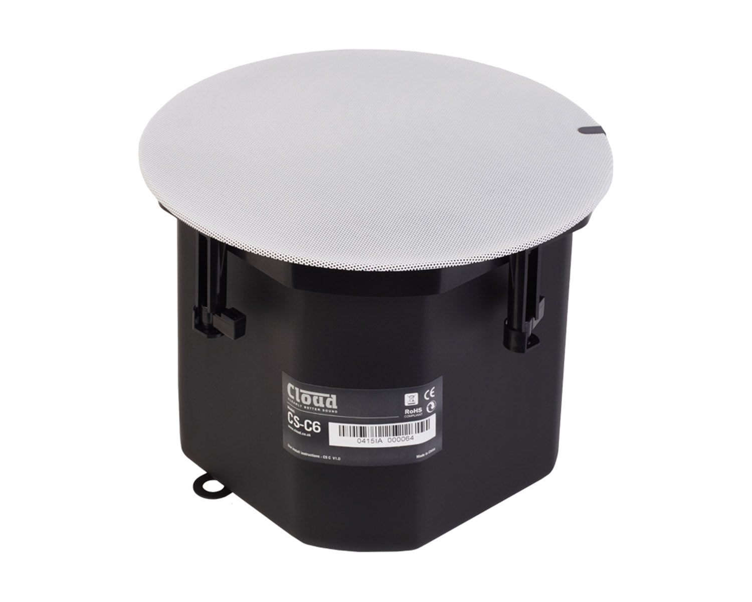 CLOCSC6W - Cloud CS C6W White 6inch 2 Way Metal Enclosed Ceiling Speaker 100V or 16ohm Image 1