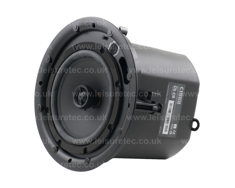CLOCSC8B - Cloud CS C8B Black 8inch 2 Way Metal Enclosed Ceiling Speaker 100V or 16ohm Image 4