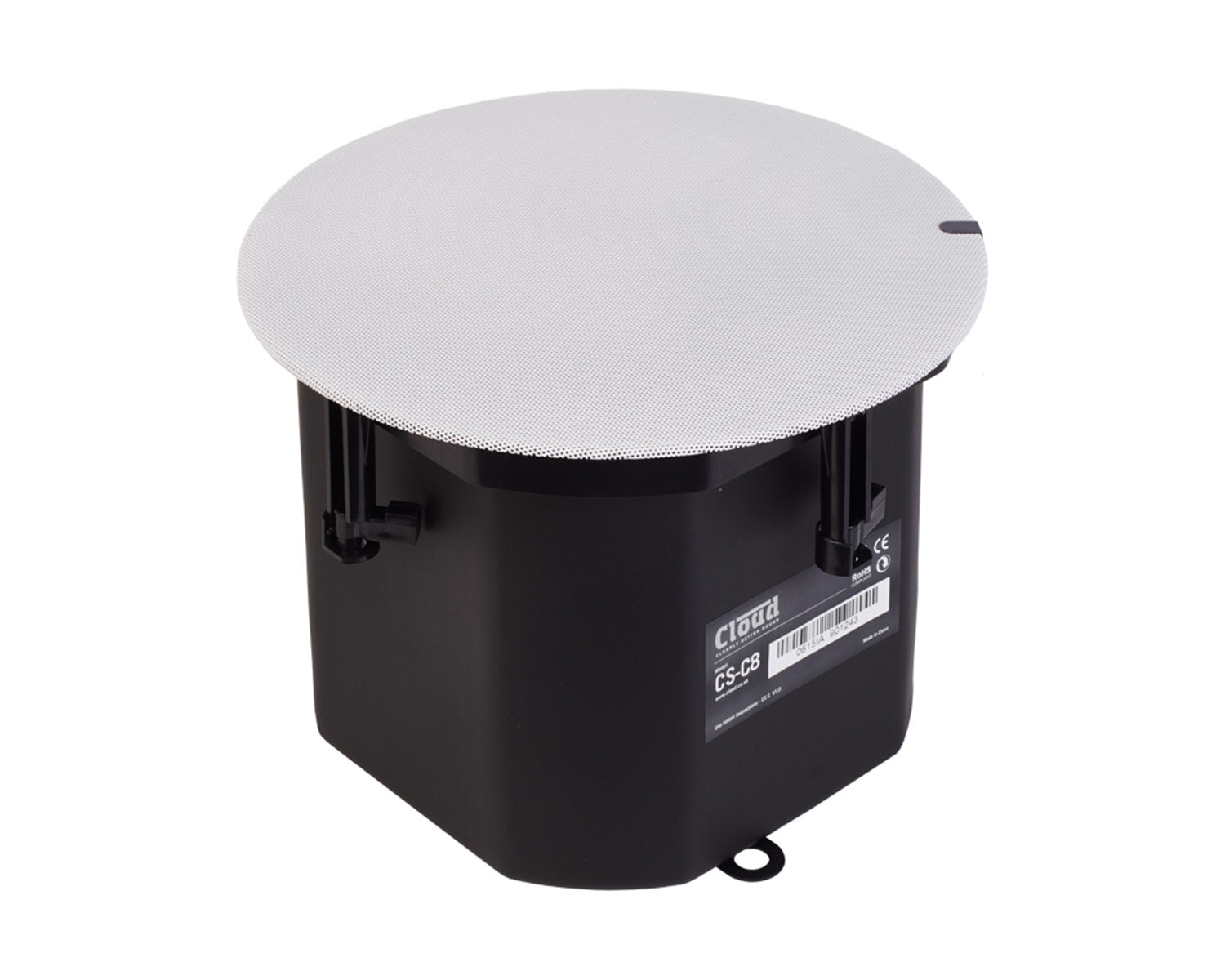 CLOCSC8W - Cloud CS C8W White 8inch 2 Way Metal Enclosed Ceiling Speaker 100V or 16ohm Image 1