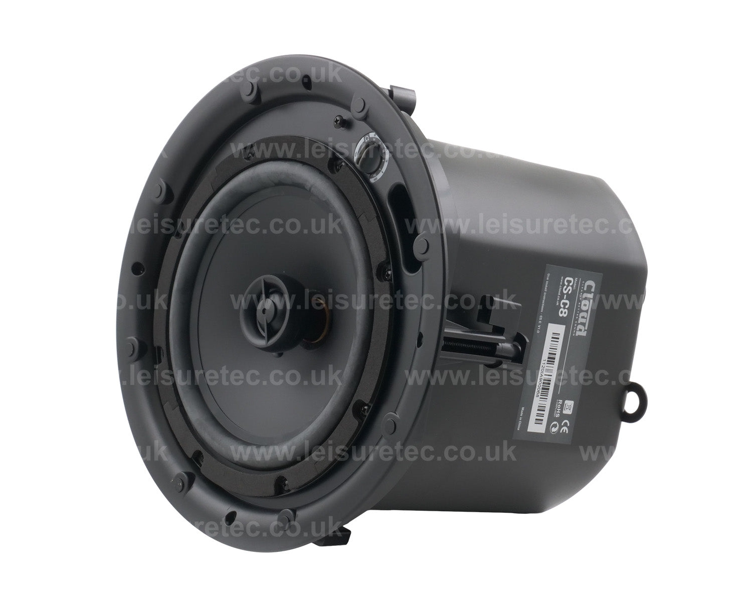 CLOCSC8W - Cloud CS C8W White 8inch 2 Way Metal Enclosed Ceiling Speaker 100V or 16ohm Image 4