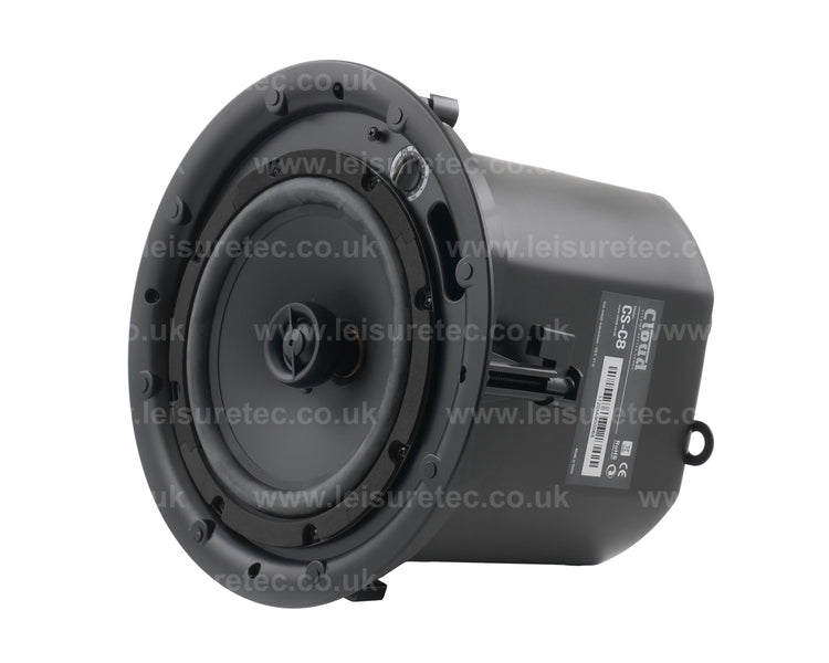 CLOCSC8W - Cloud CS C8W White 8inch 2 Way Metal Enclosed Ceiling Speaker 100V or 16ohm Image 4