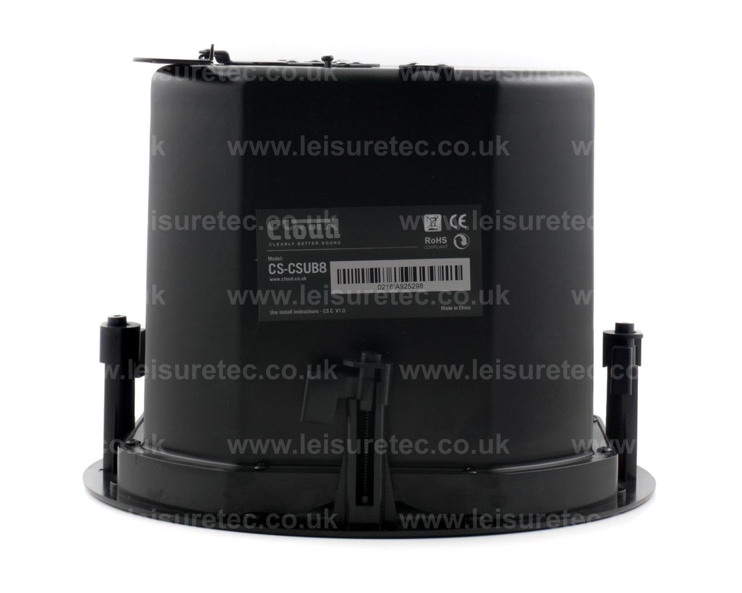 CLOCSCSUB8B - Cloud CS CSUB8B Black 8inch In Ceiling Metal Enclosed Subwoofer 100V or 4ohm Image 7