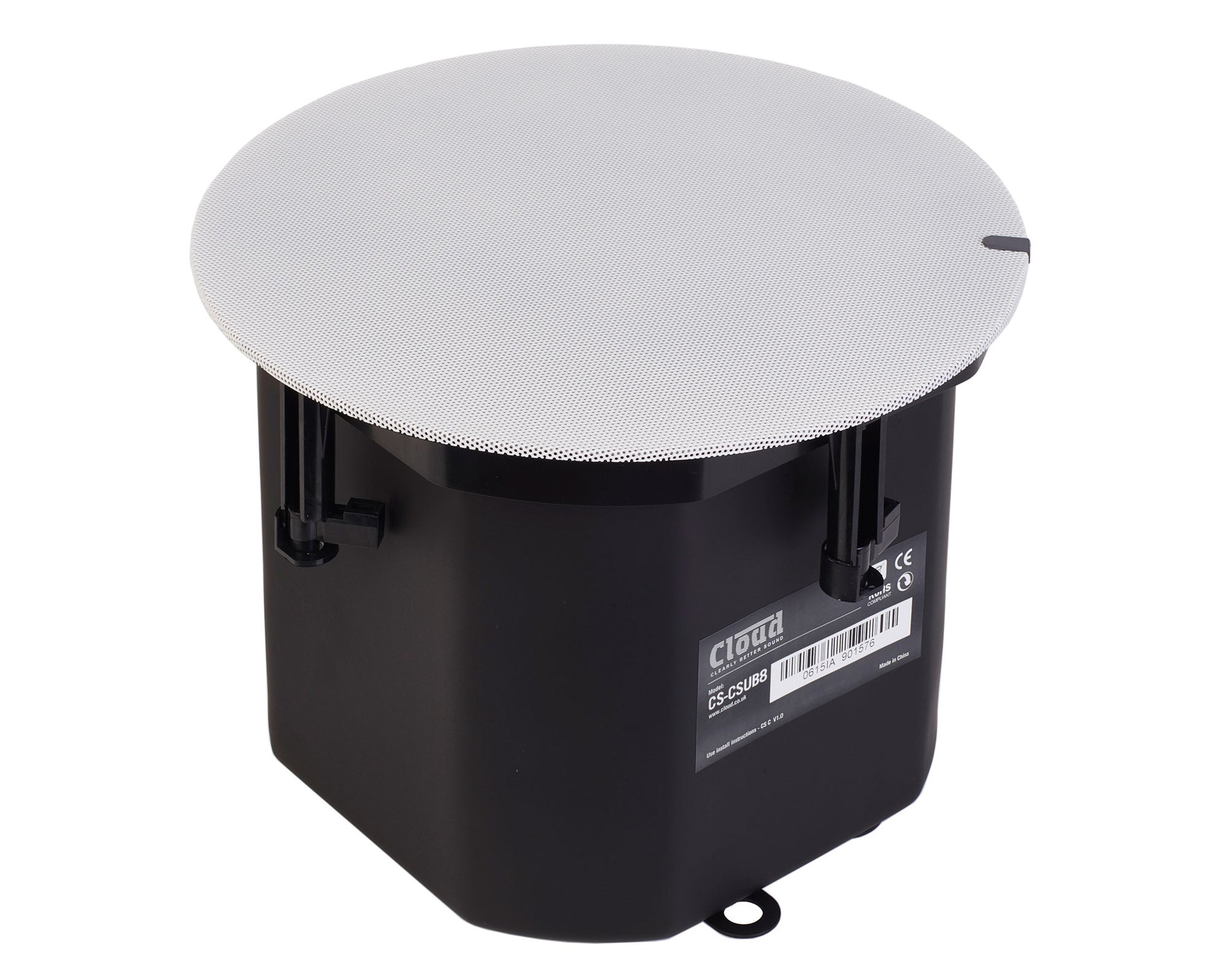CLOCSCSUB8W - Cloud CS CSUB8W White 8inch In Ceiling Metal Enclosed Subwoofer 100V or 4ohm Image 1