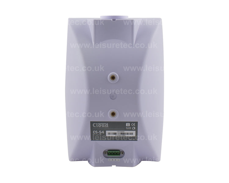 CLOCSS4W - Cloud CS S4W 4inch 2 Way Wall Speaker with U Bracket 100V or 16ohm IP55 White Image 4