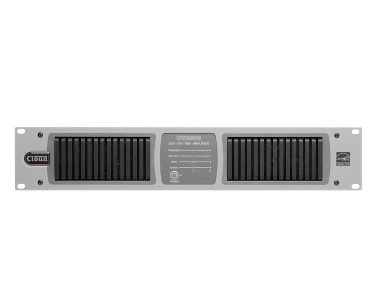 CLOCV2500 - Cloud CV2500 Energy Star Compliant Digital Amp with DSP 2x500W 100V 2U Image 1
