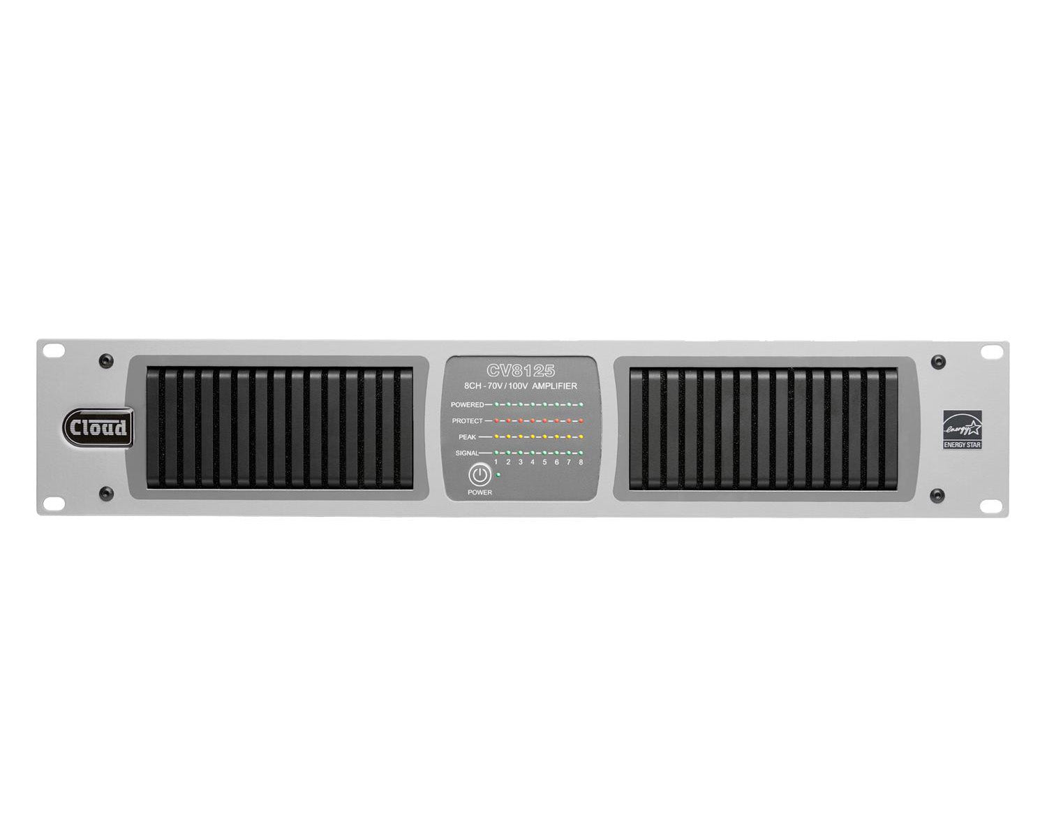 CLOCV8125 - Cloud CV8125 Energy Star Compliant Digital Amp with DSP 8x125W 100V 2U Image 1