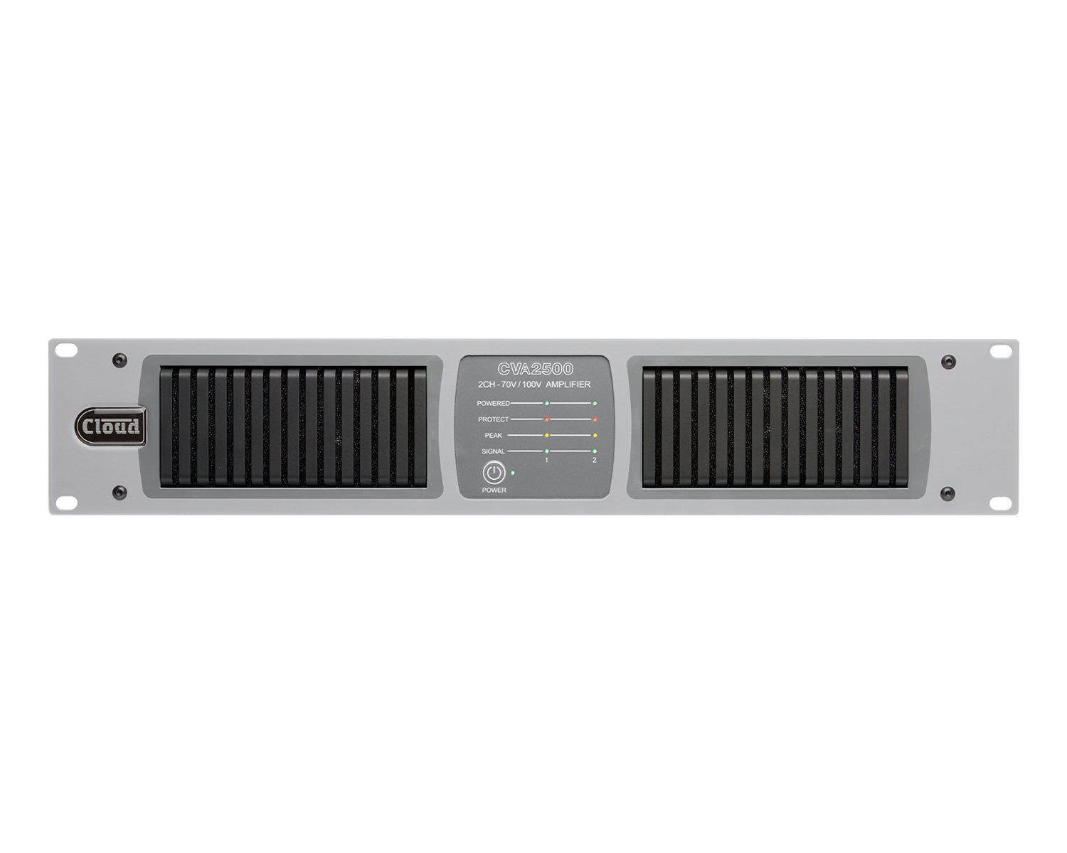 CLOCVA2500 - Cloud CVA2500 Energy Efficient Power Amp with DSP 2x500W LowZ or 100V 2U Image 1