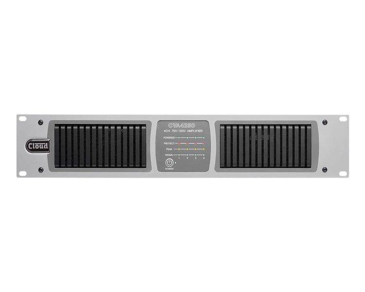 CLOCVA4250 - Cloud CVA4250 Energy Efficient Power Amp with DSP 4x250W LowZ or 100V 2U Image 1