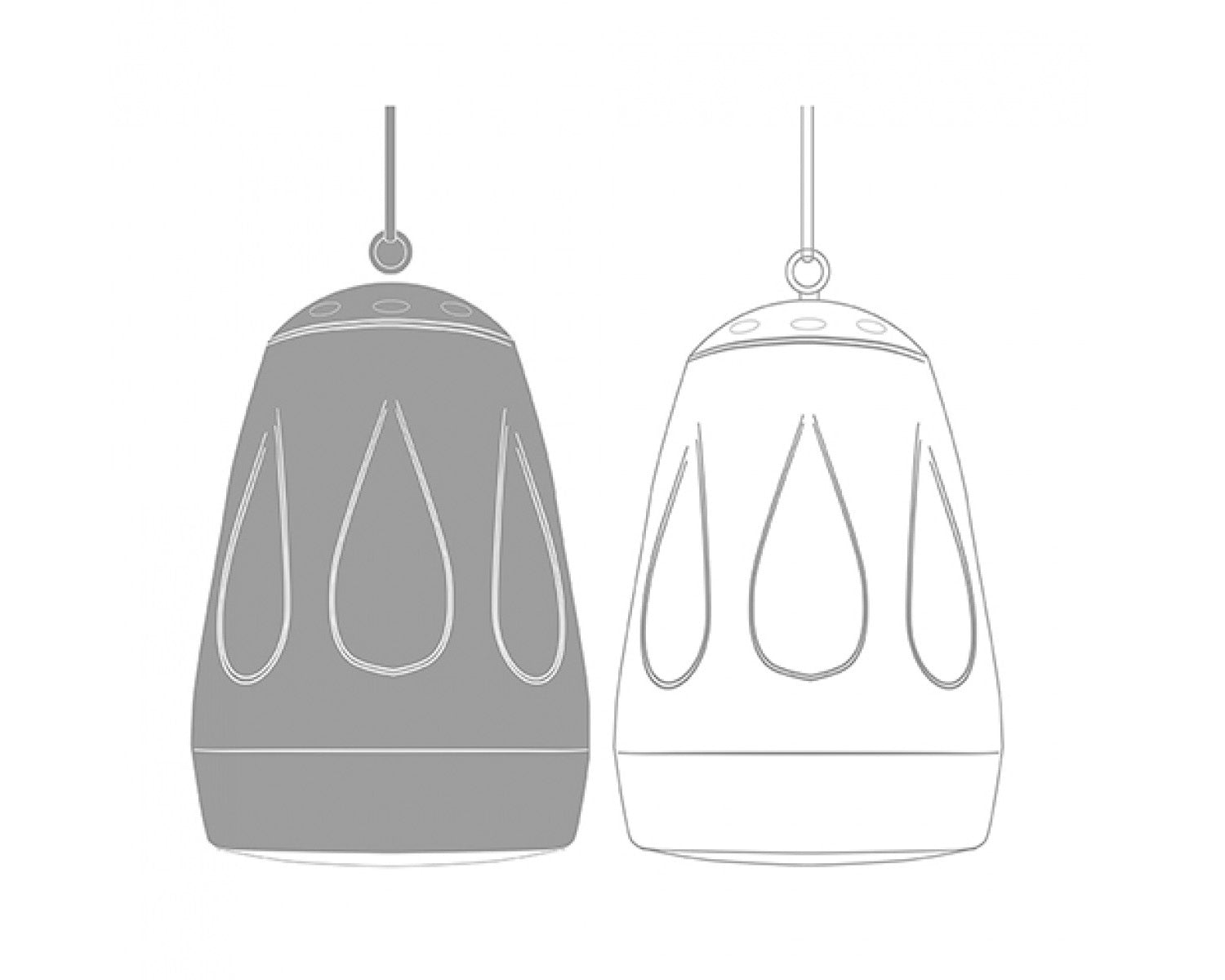 CLOCVSP42TB - Cloud Contractor CVS P42TB 4.5inch 2 Way Pendant Speaker 40W 8ohm or 20W 100V Black Image 2