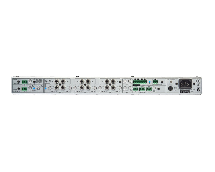 CLOCX261 - Cloud CX261 Single Zone Mixer 6 Line and Mic and 3.5mm MP3 Input 1U Image 2