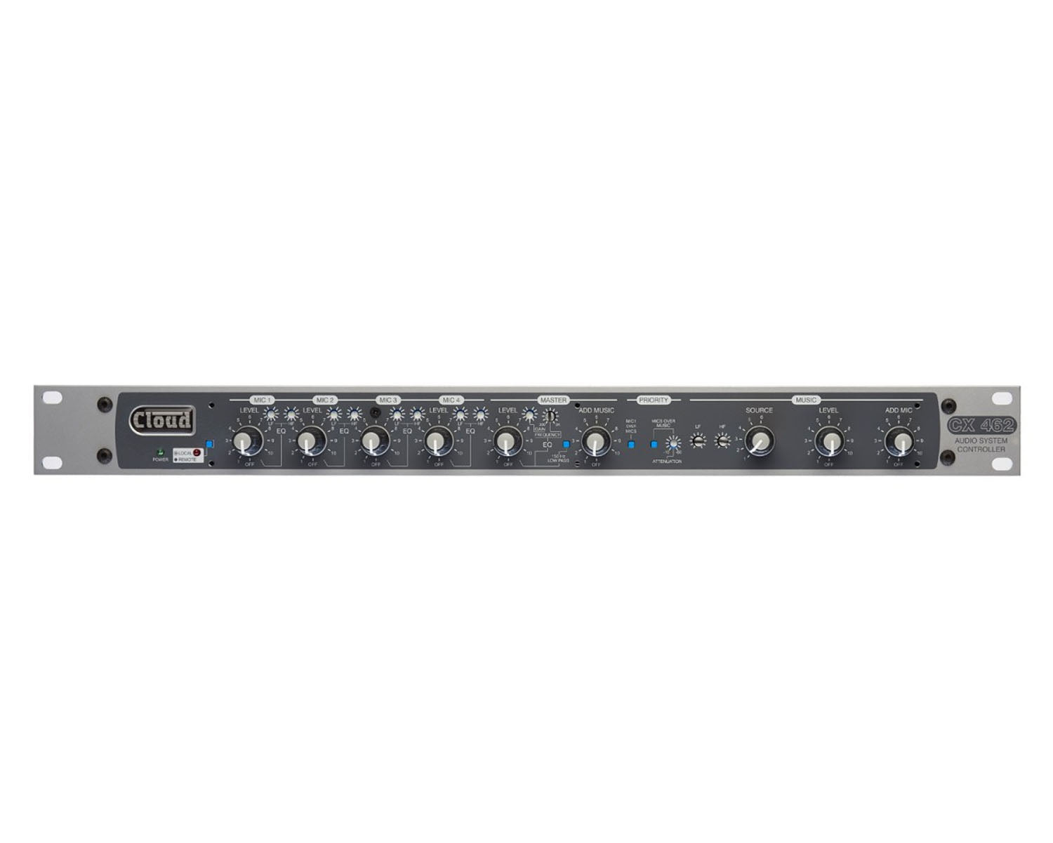 CLOCX462 - Cloud CX462 6 Line or 4 Mic Input Audio System Controller 1U Image 1