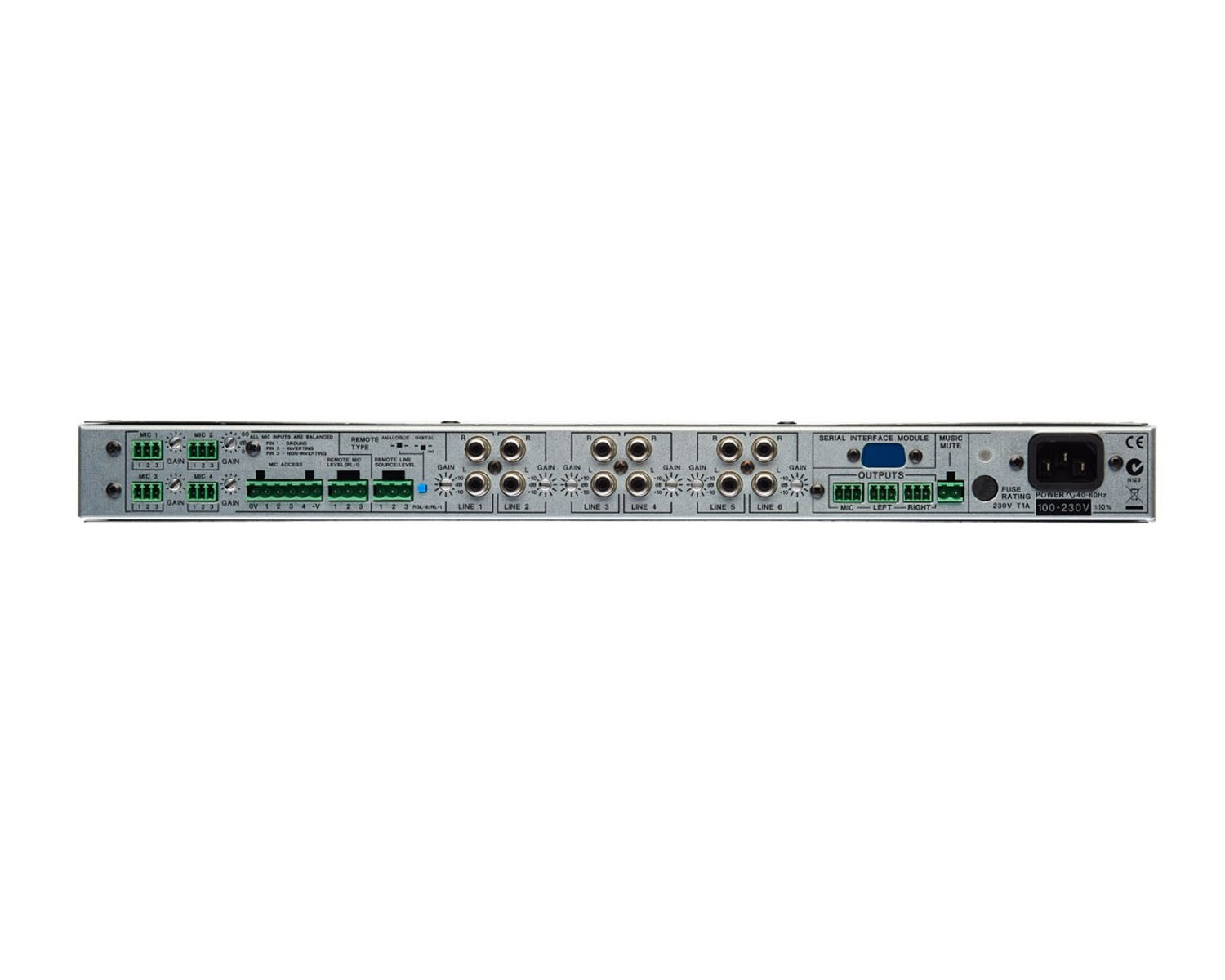 CLOCX462 - Cloud CX462 6 Line or 4 Mic Input Audio System Controller 1U Image 2