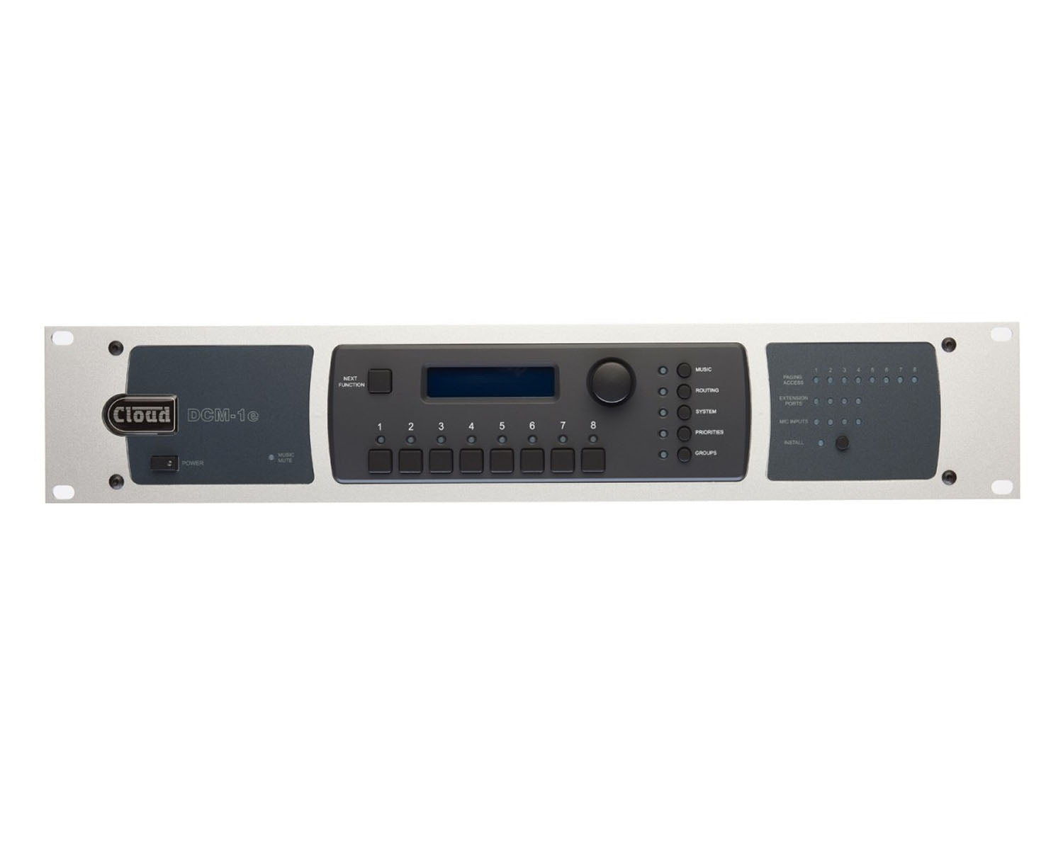 CLODCM1E - Cloud DCM1e Digital 8 Zone Mixer with Ethernet Port or Web Control 2U Image 1