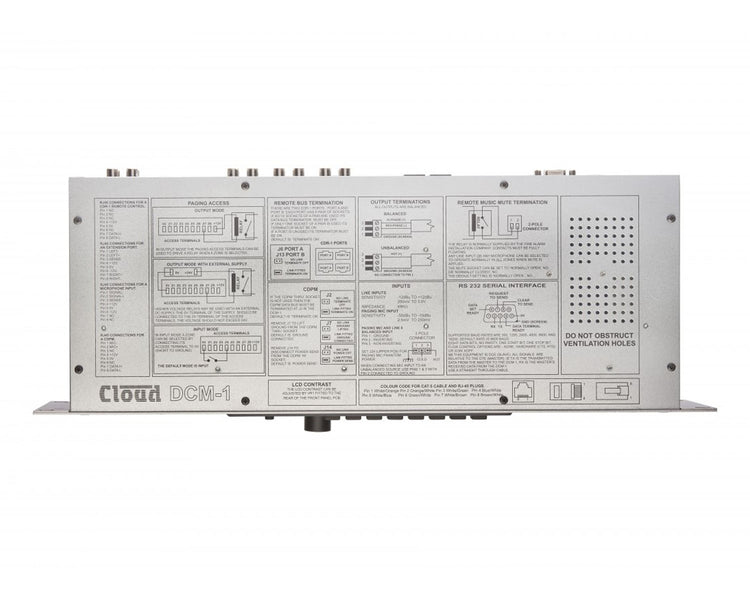 CLODCM1E - Cloud DCM1e Digital 8 Zone Mixer with Ethernet Port or Web Control 2U Image 3