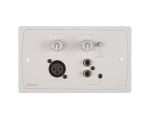 CLODLM1W - Cloud DLM 1W DANTE Remote Line or Mic Active Input Wall Plate White Image 1