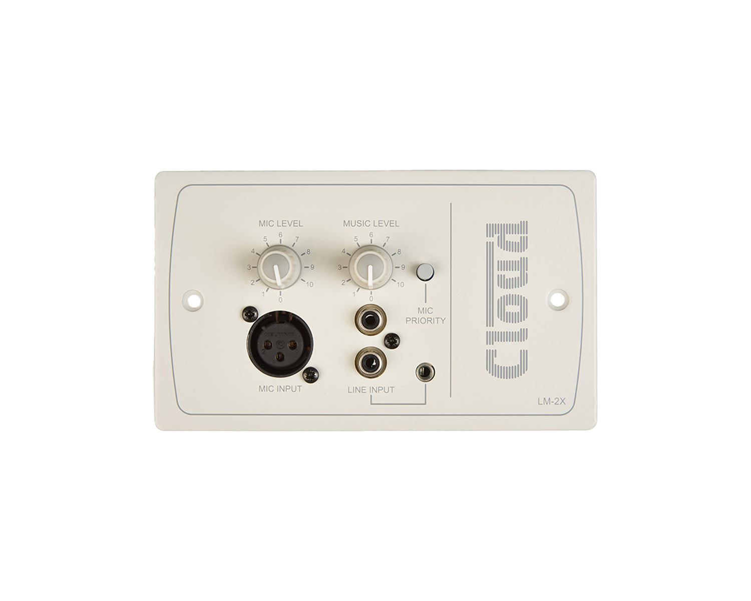 CLOLM2XW - Cloud LM 2XBW Line or Mic or Remote Active Input Plate (use RJ45 and FPA 1) White Image 1