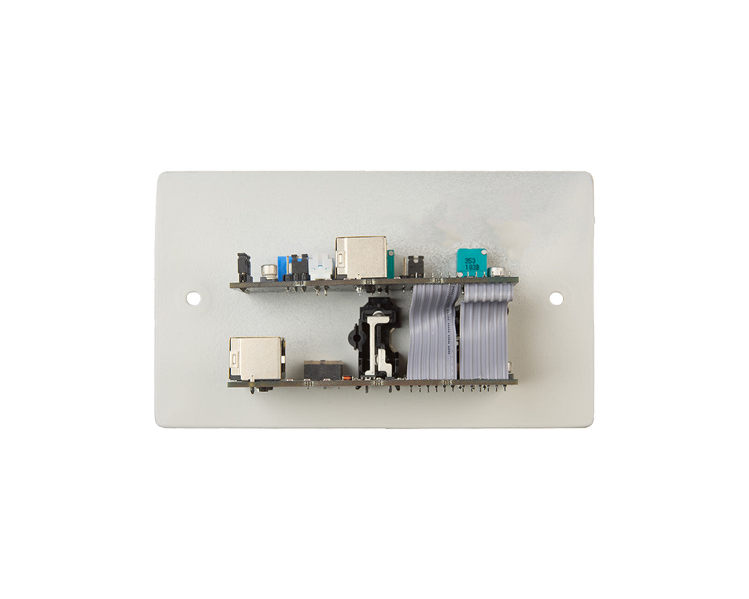 CLOLM2XW - Cloud LM 2XBW Line or Mic or Remote Active Input Plate (use RJ45 and FPA 1) White Image 2