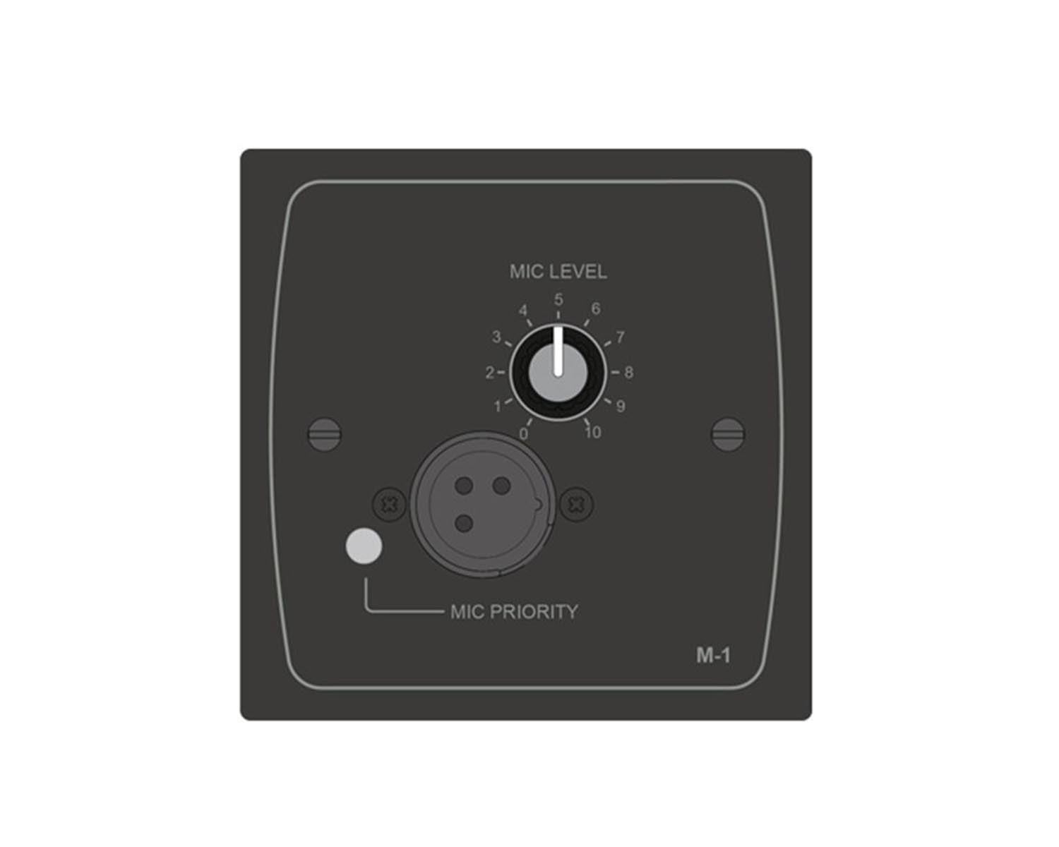CLOM1B - Cloud M 1B Active Microphone Input and Volume Lvl Plate (use FPA 1) Black Image 1