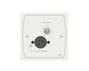 CLOM1W - Cloud M 1W Active Microphone Input and Volume Lvl Plate (use FPA 1) White Image 1