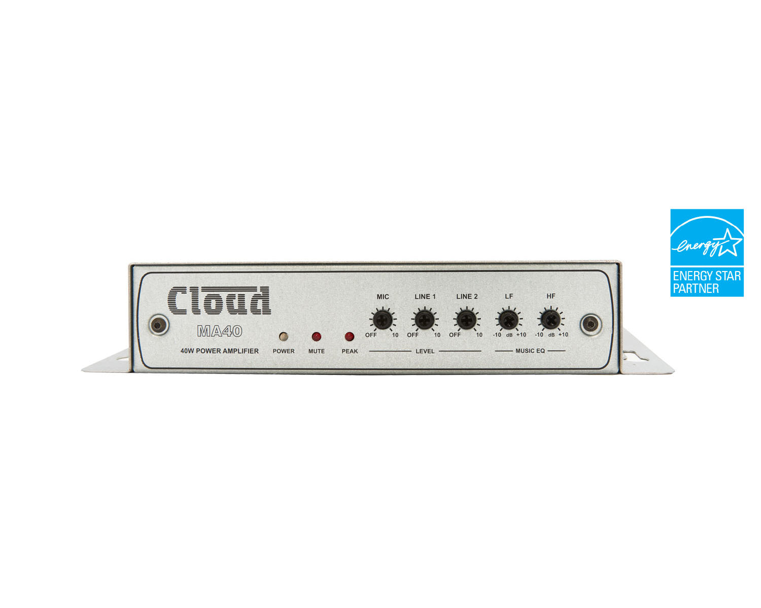 CLOMA40 - Cloud MA40 Energy Star Mini Amplifier 2 Line and 1 Mic Input 40W @ 4ohm Image 1