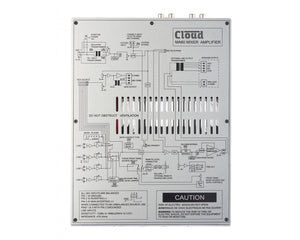 CLOMA60T - Cloud MA60T Mixer Amp 70 or 100VTransformer 4 Line or 1 Mic Input 1 or 2 Rack Image 2
